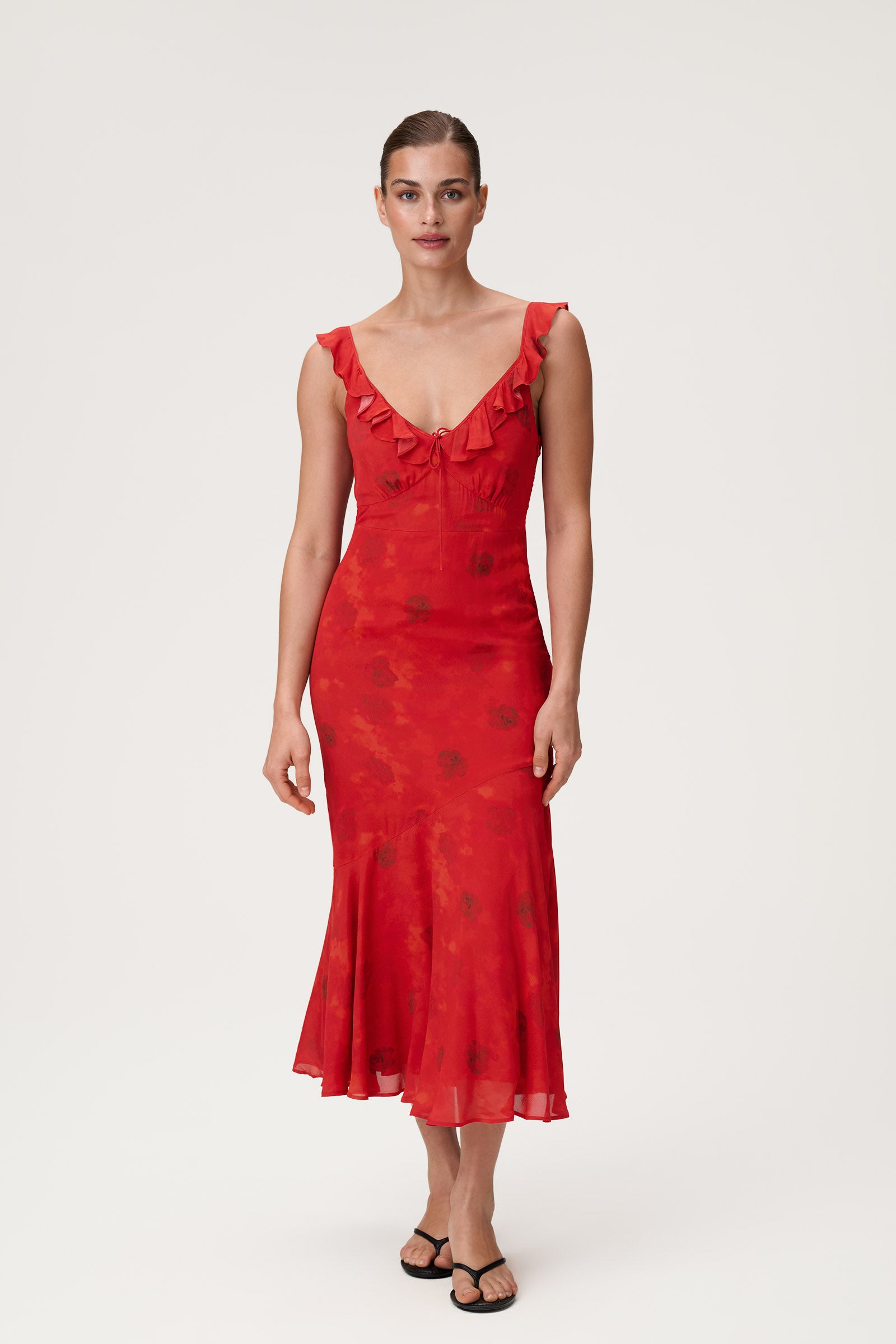 Amalfi Midi Dress in Red - Shop now adoore.com Amalfi Midi Dress in Red - Shop now adoore.com