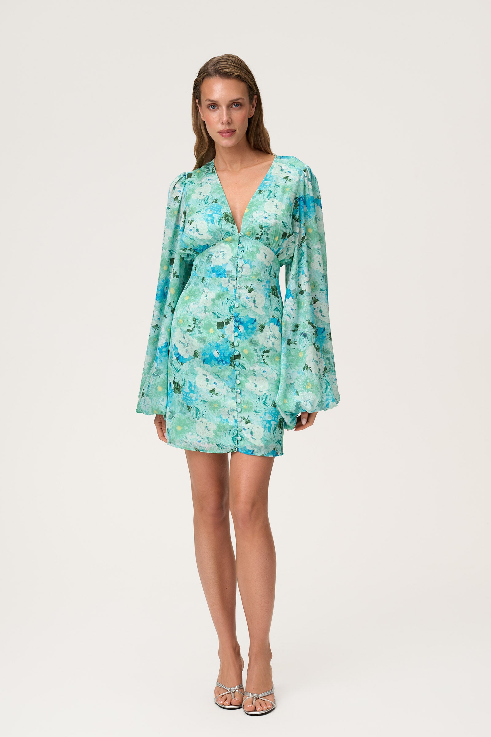 Florence dress in mint print – Shop now – adoore.com