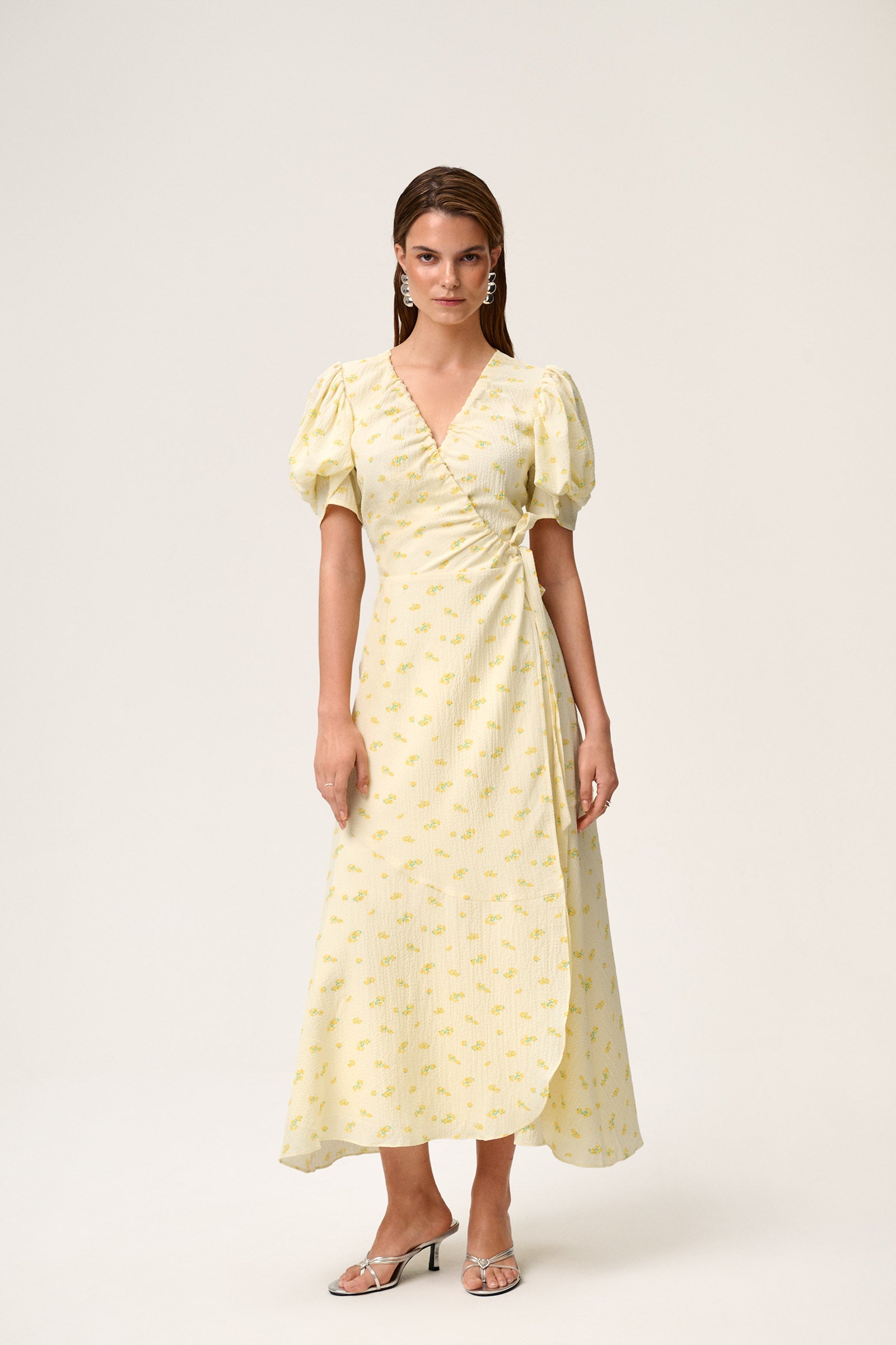 knee length dresses for ladies Claire - Midi Wrap Dress main image 1
