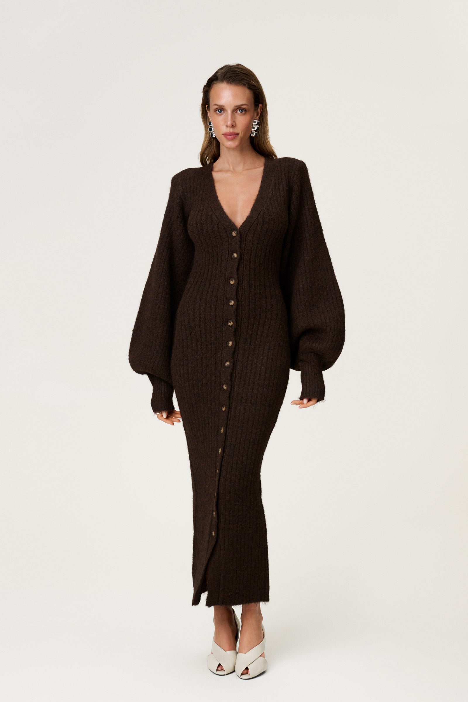 Montana maxi dress in brown - Shop now adoore.com Montana maxi dress in brown - Shop now adoore.com