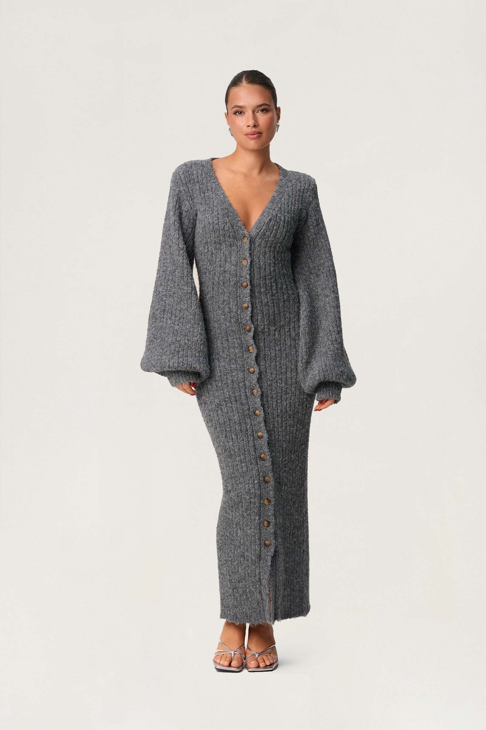 Montana maxi dress in grey - Shop dress adoore.com Montana maxi dress in grey - Shop dress adoore.com