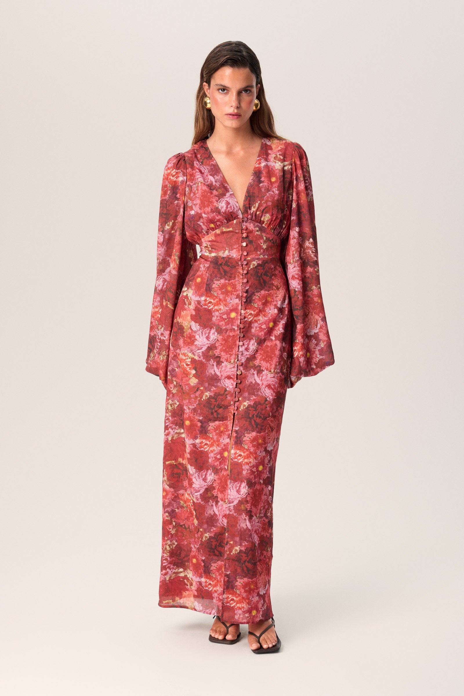Positano maxi dress in rust – Shop dress – adoore.com