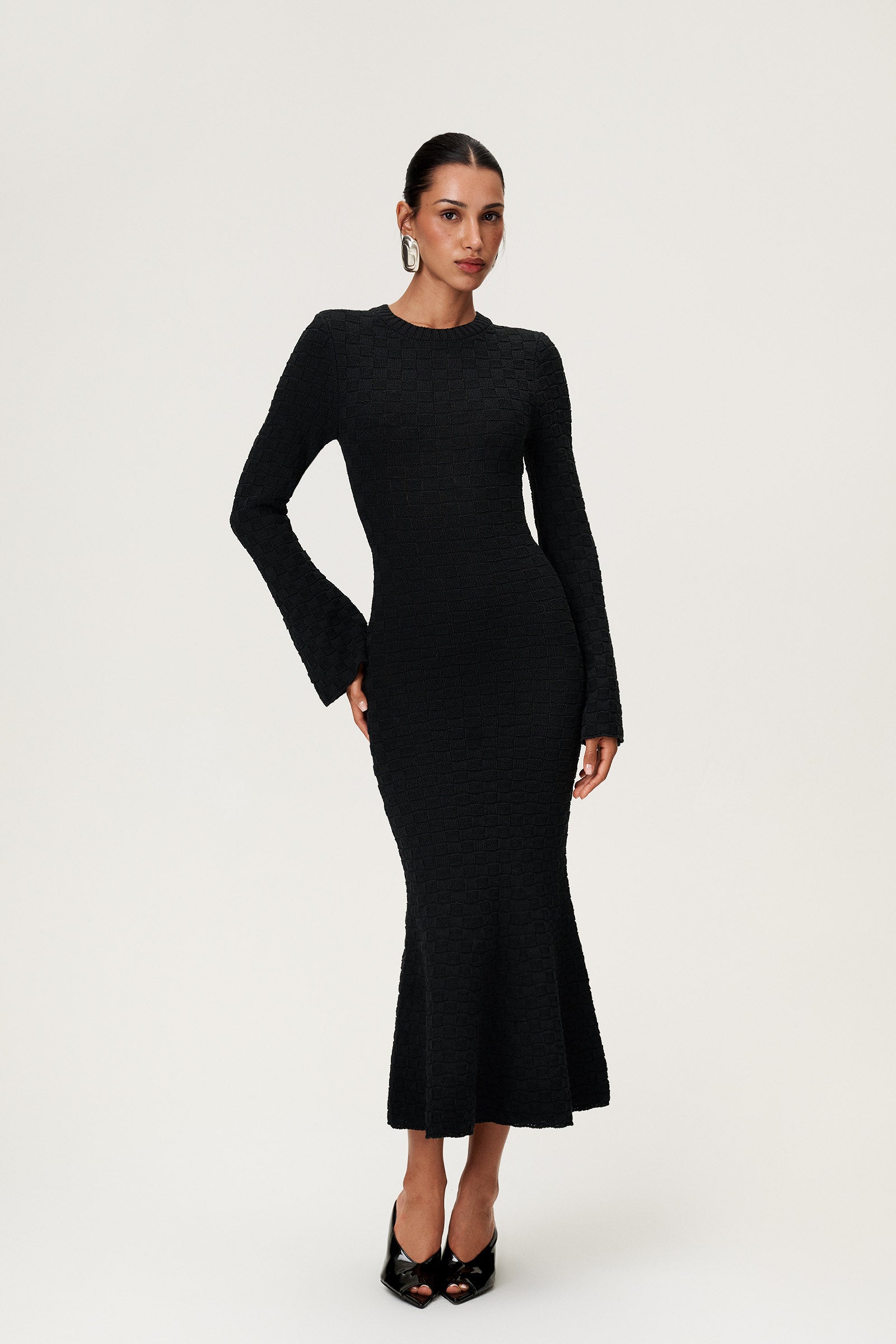 Tirano midi dress in black