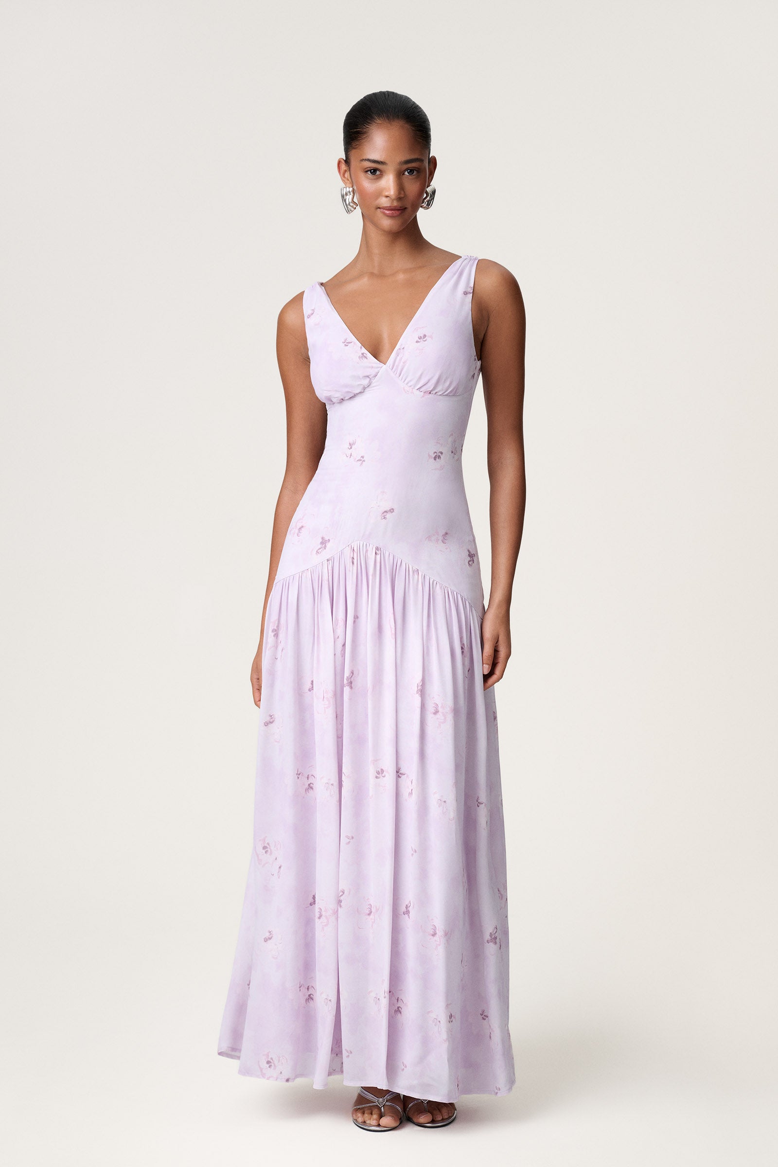 hermes long dress Hermes Mosaique Prairie Dress in Gauze – SANDS