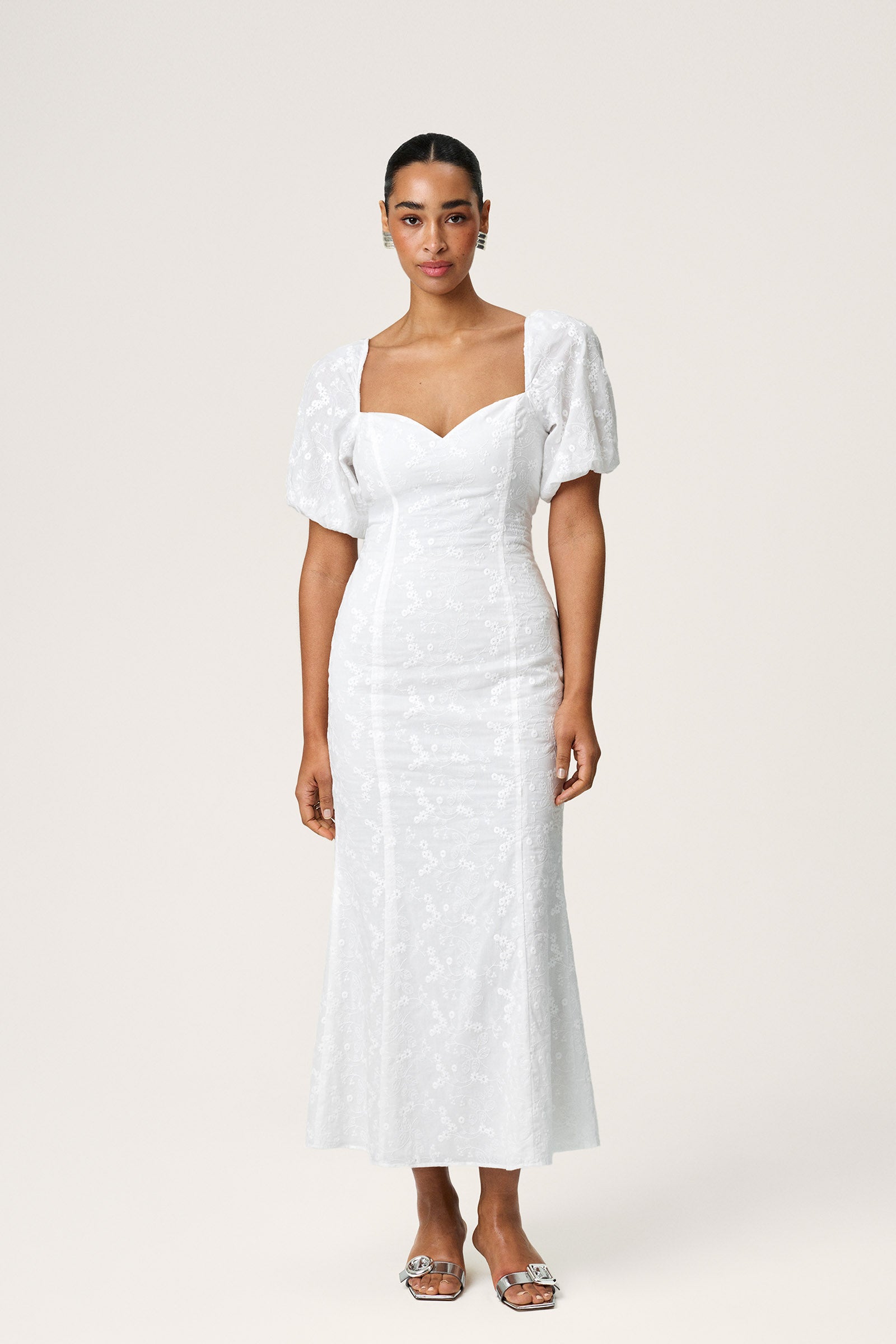 White embroidered maxi dress – Shop dress – adoore.com