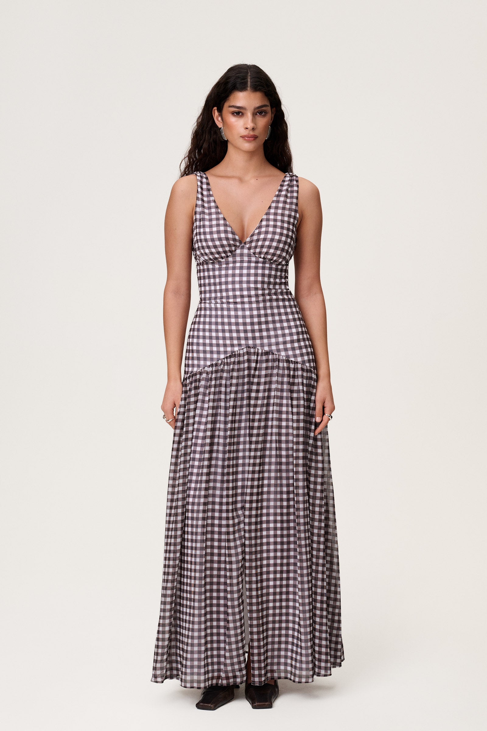 Toulouse maxi dress in brown