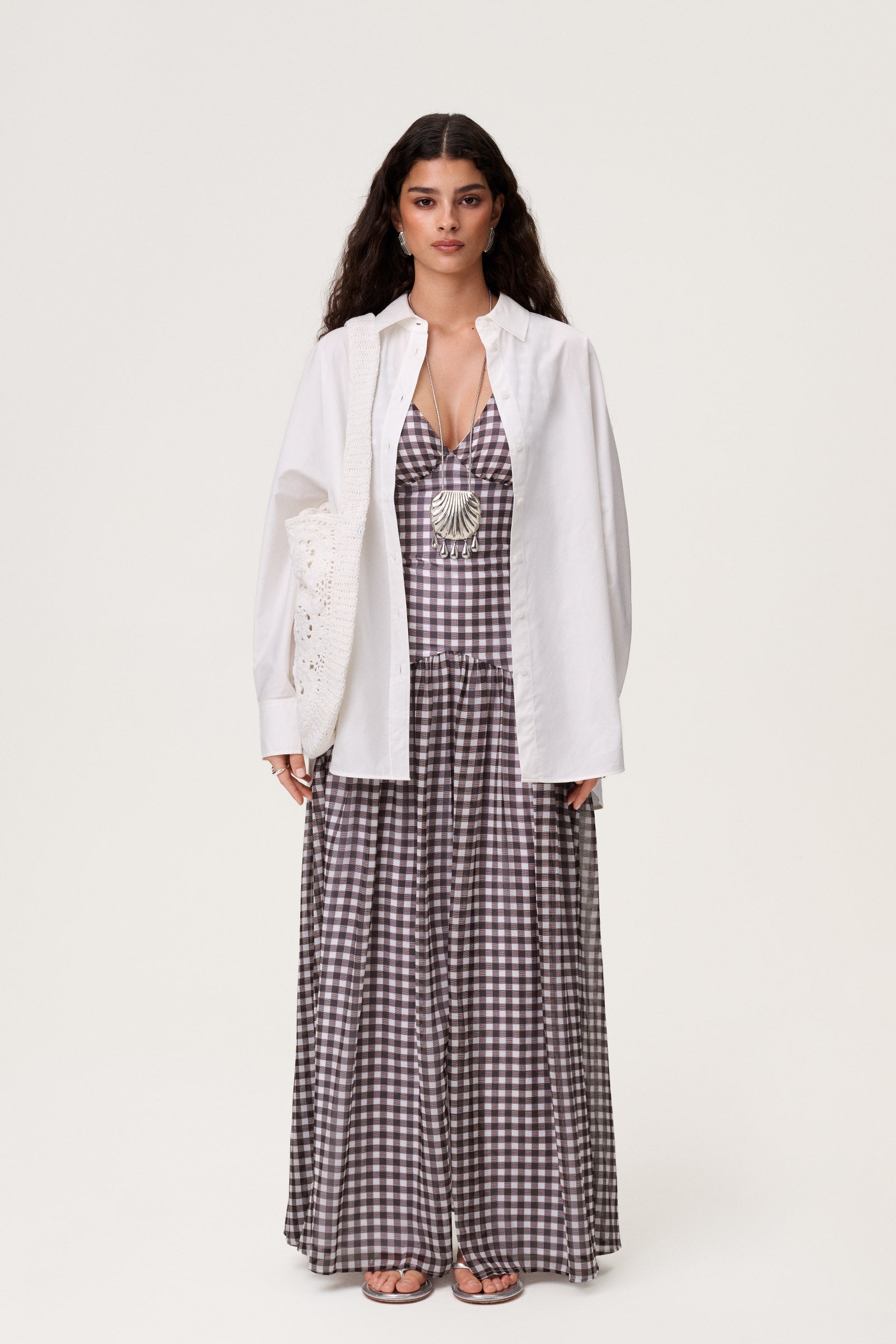 Toulouse maxi dress in brown - Shop now adoore.com Toulouse maxi dress in brown - Shop now adoore.com