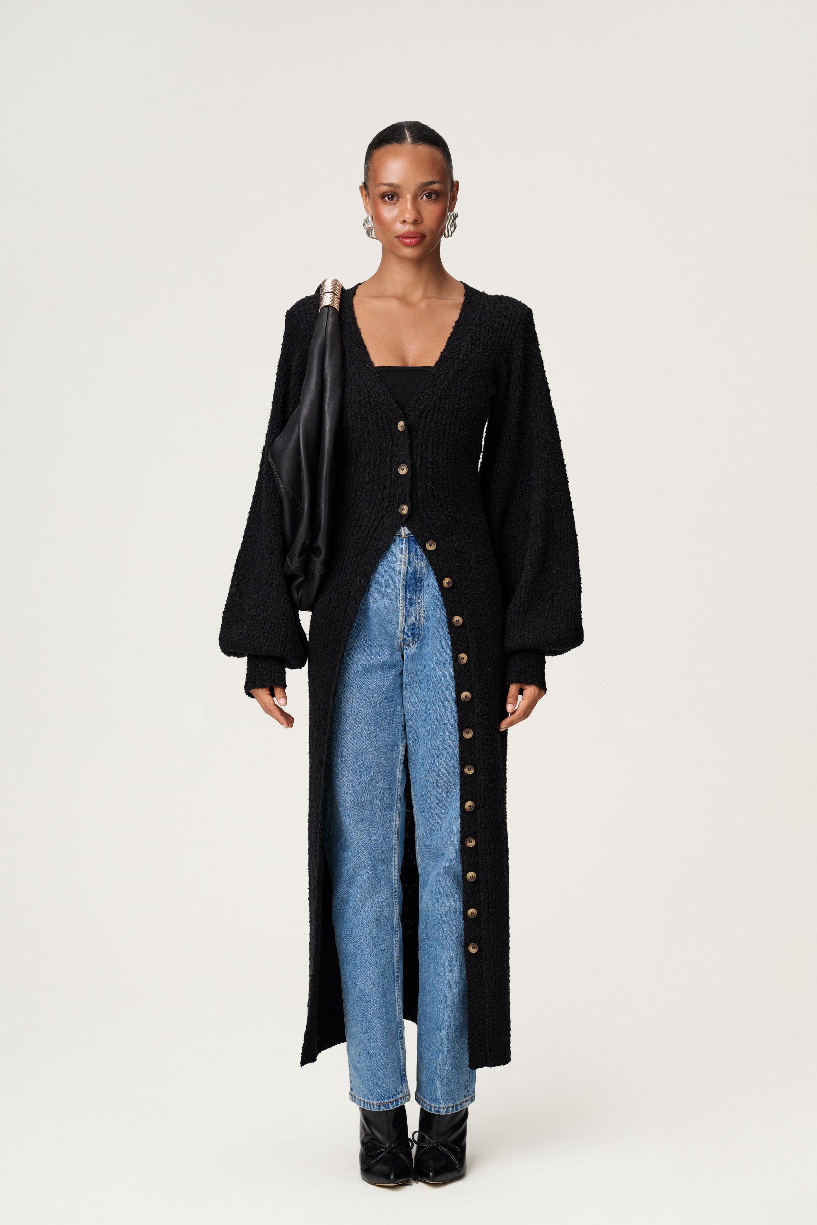 Montana dress in black boucle - Shop now adoore.com Montana dress in black boucle - Shop now adoore.com