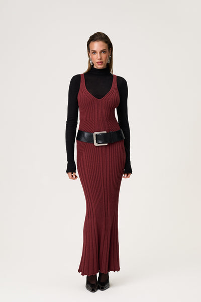 Lugo maxi dress in burgundy - Shop now adoore.com Lugo maxi dress in burgundy - Shop now adoore.com