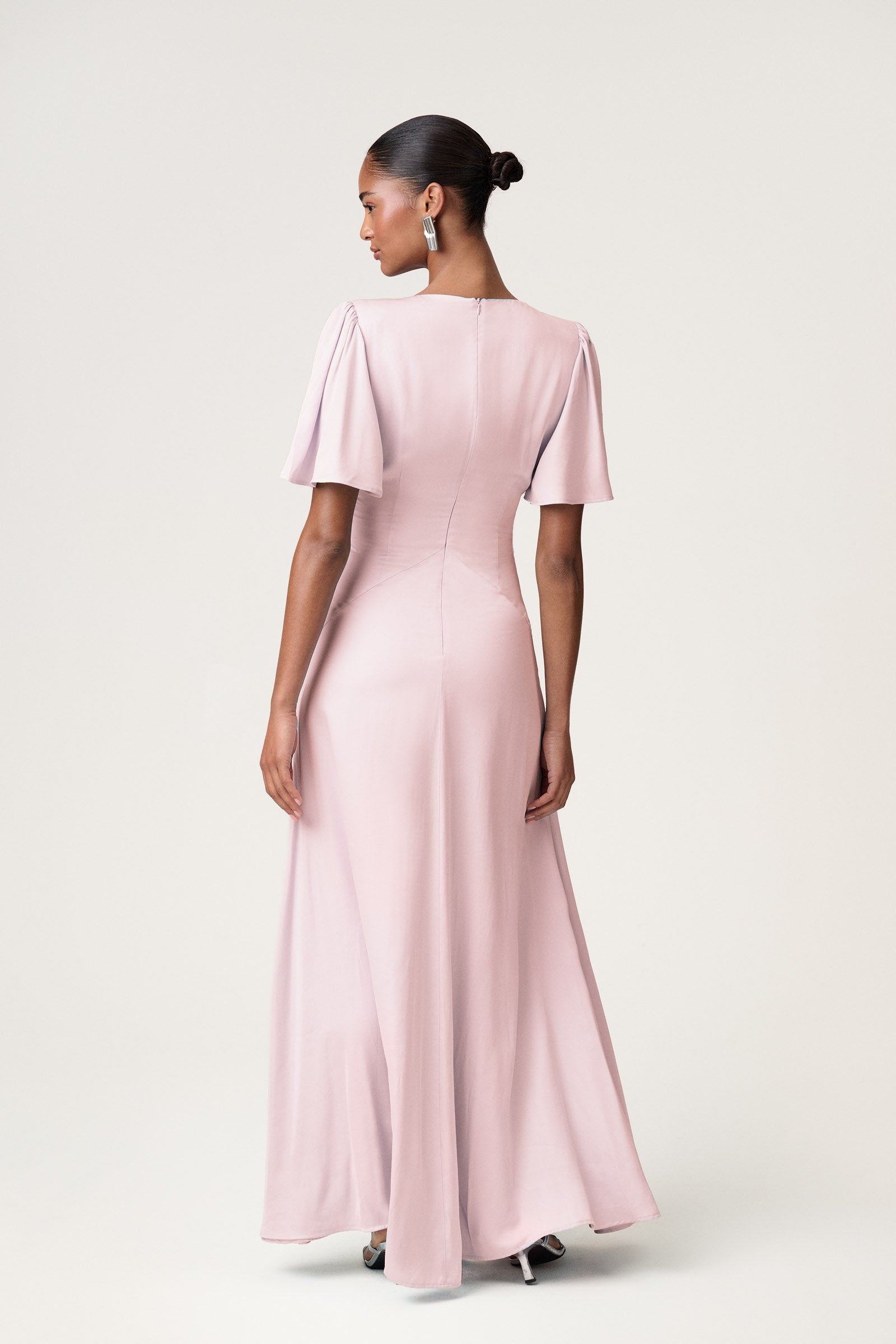 bari satin midi dress Bari maxi dress in light blue