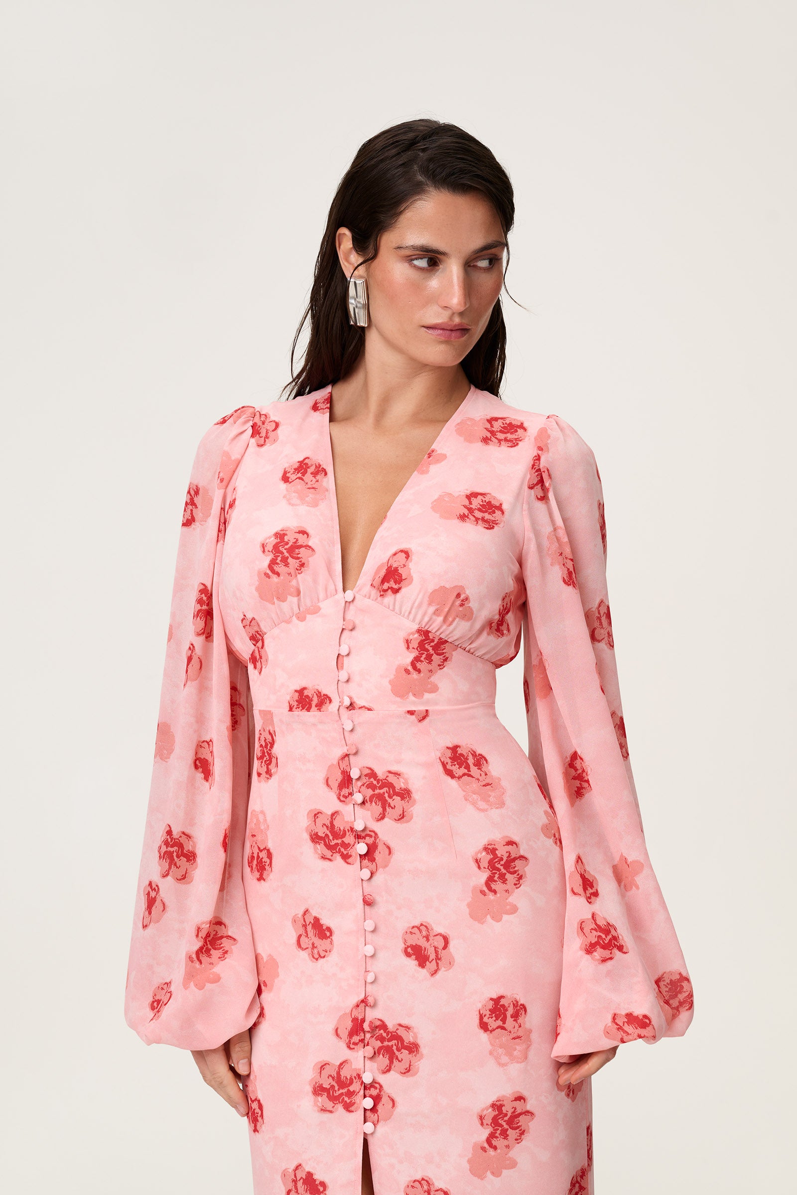 Positano dress in pink floral - Shop now adoore.com Positano dress in pink floral - Shop now adoore.com