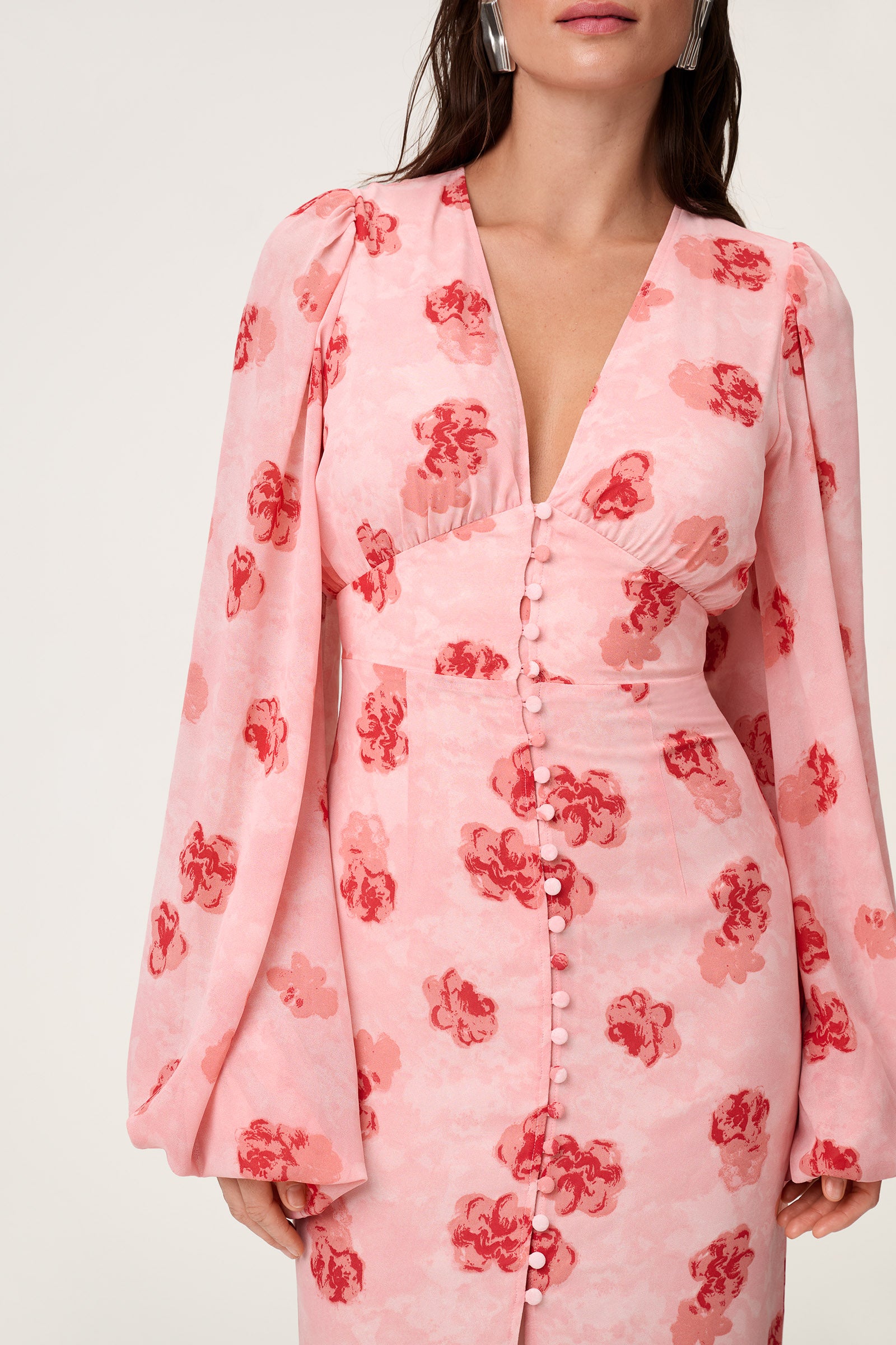 Positano dress in pink floral - Shop now adoore.com Positano dress in pink floral - Shop now adoore.com