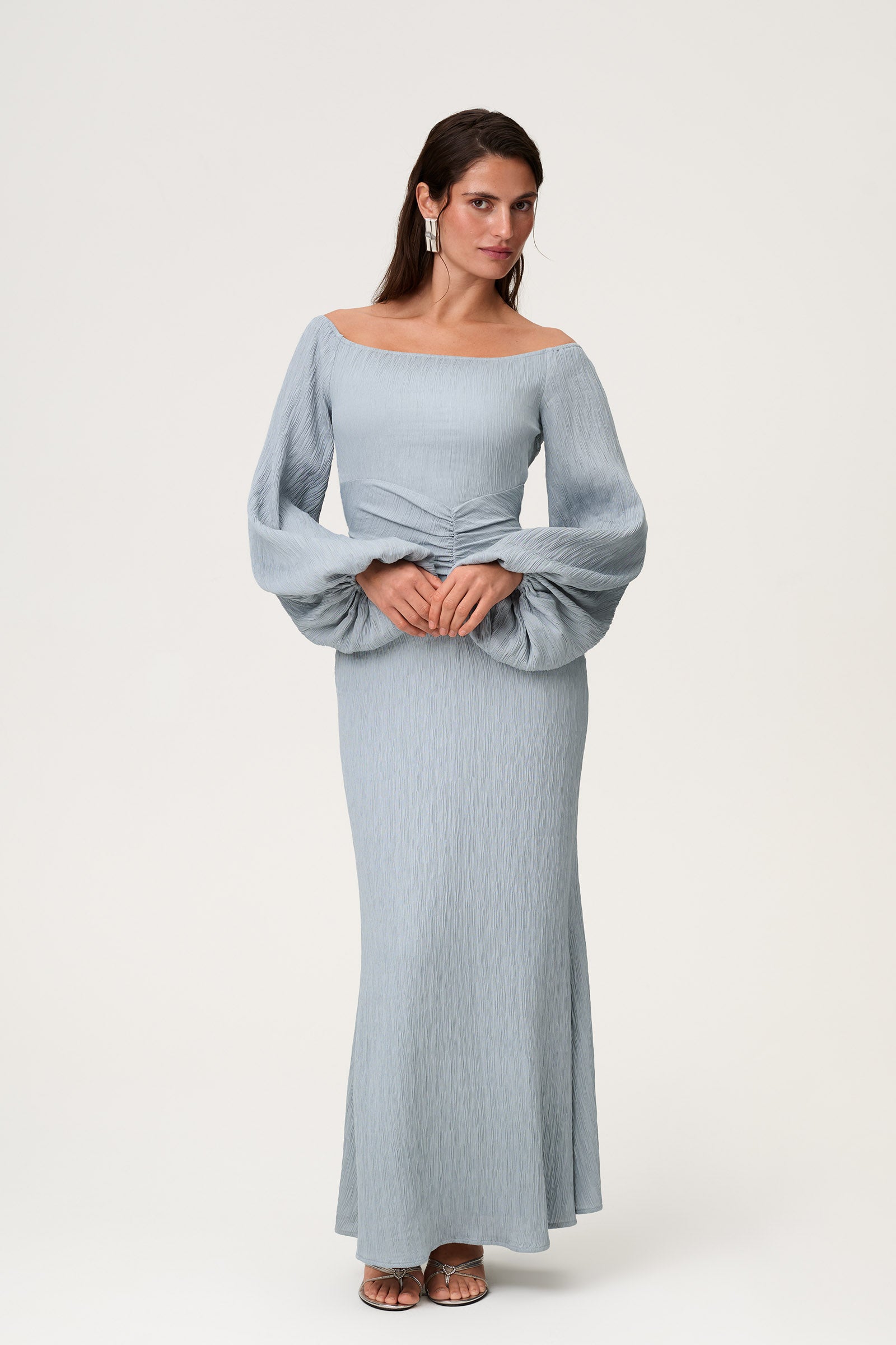 Reno maxi dress in dusty blue