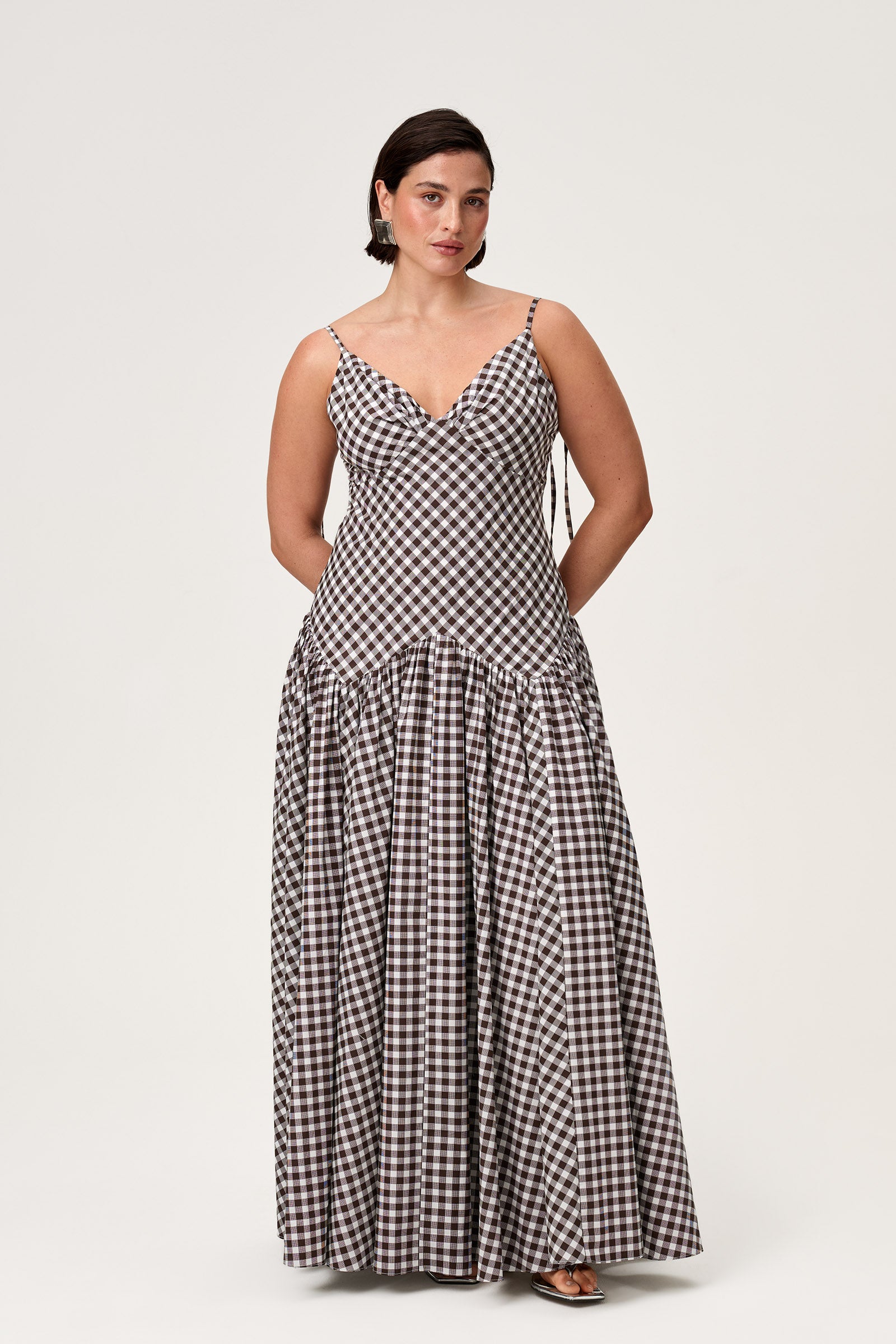 Lon Maxi Dress in Gingham - Shop now adoore.com Lon Maxi Dress in Gingham - Shop now adoore.com
