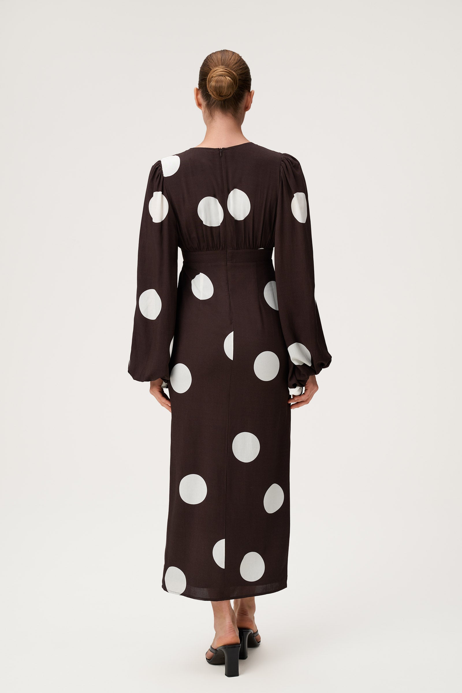 Positano Dress in Brown Dot - Shop now adoore.com Positano Dress in Brown Dot - Shop now adoore.com