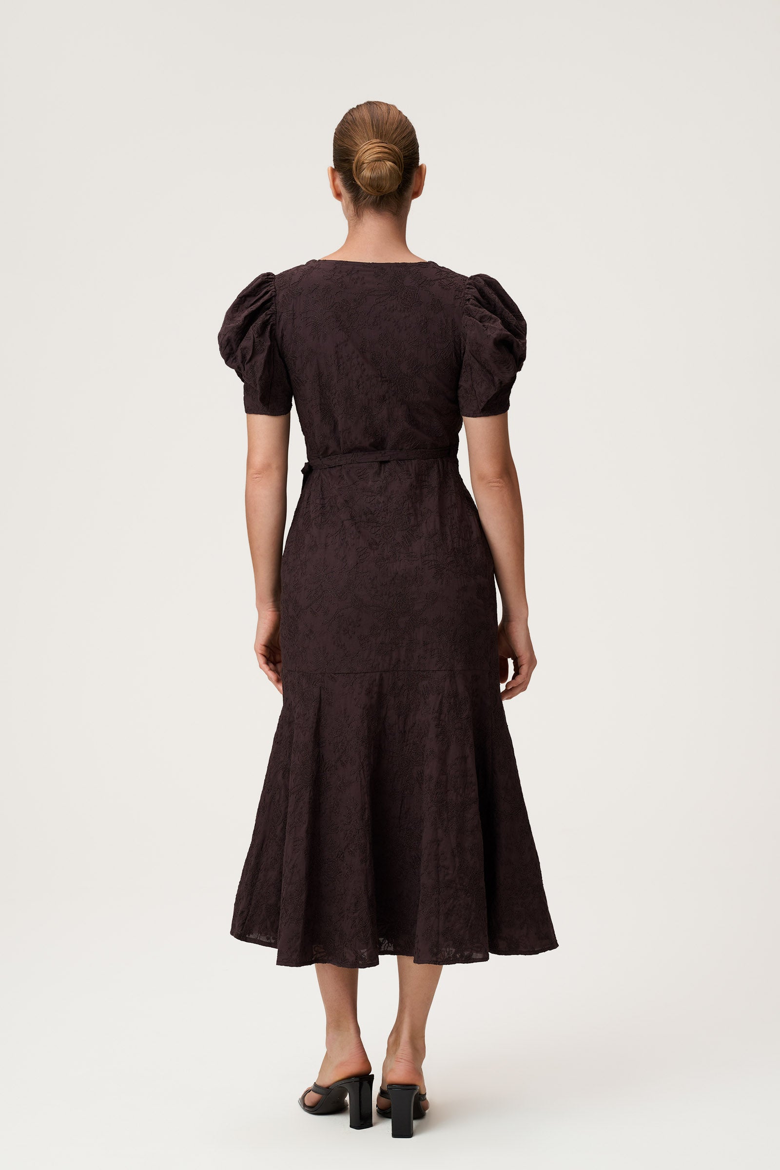 Cotton Midi Dress in Brown - Shop now adoore.com Cotton Midi Dress in Brown - Shop now adoore.com