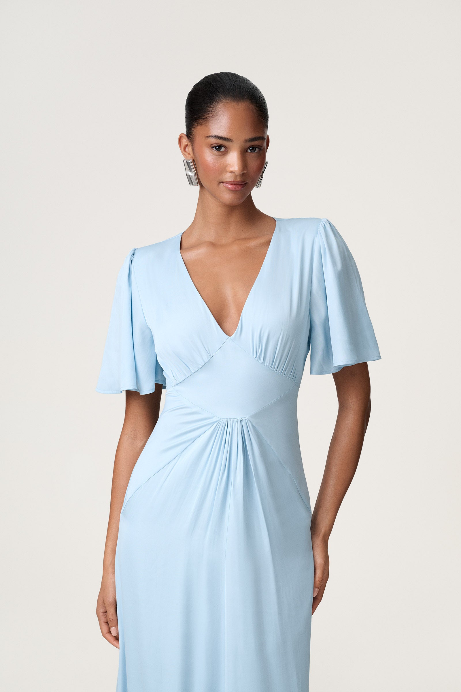 Bari maxi dress in light blue - Shop now adoore.com Bari maxi dress in light blue - Shop now adoore.com