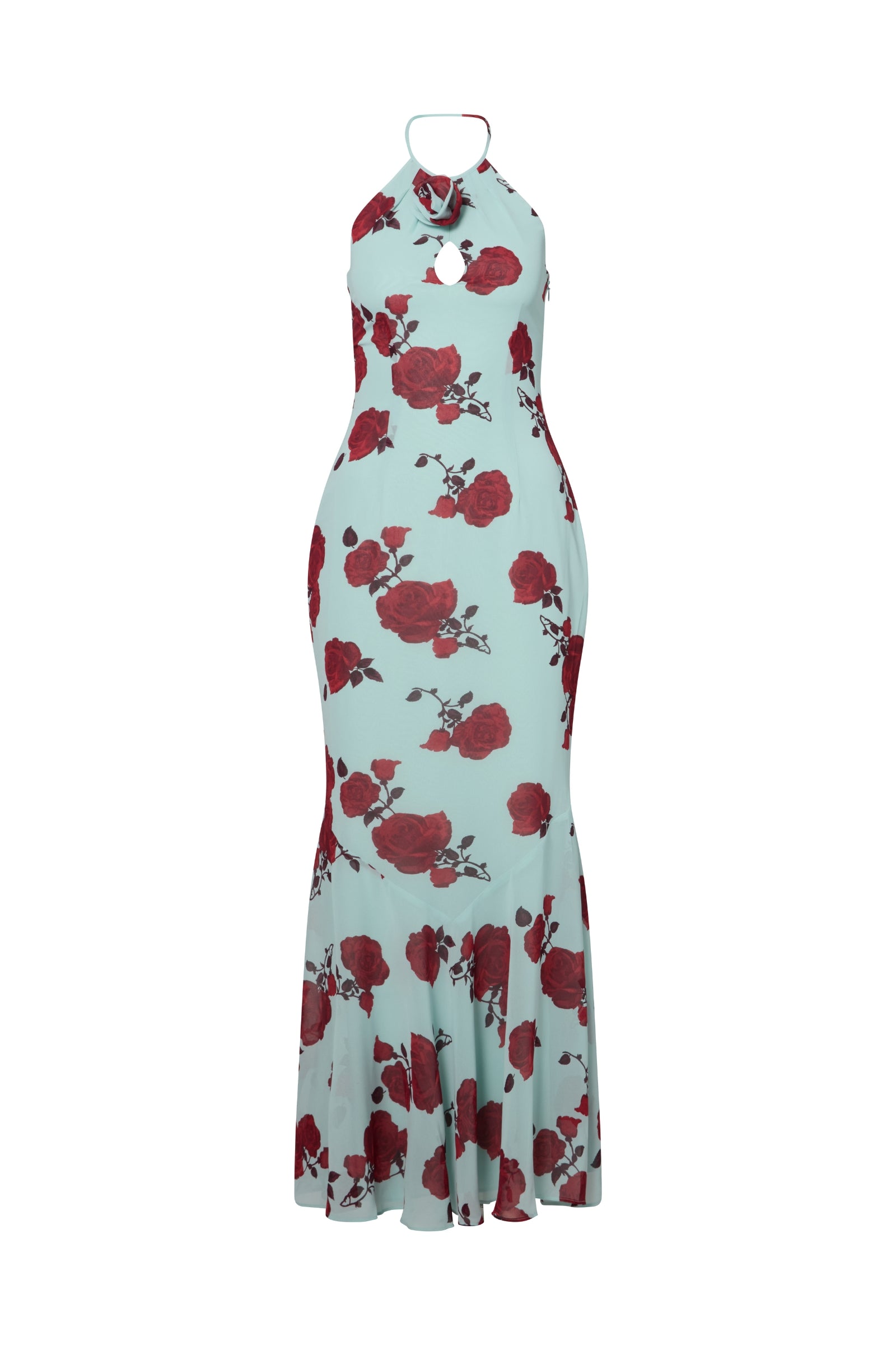 asos mint green maxi dress ASOS DESIGN Petite cami plunge tie back maxi dress in mint green