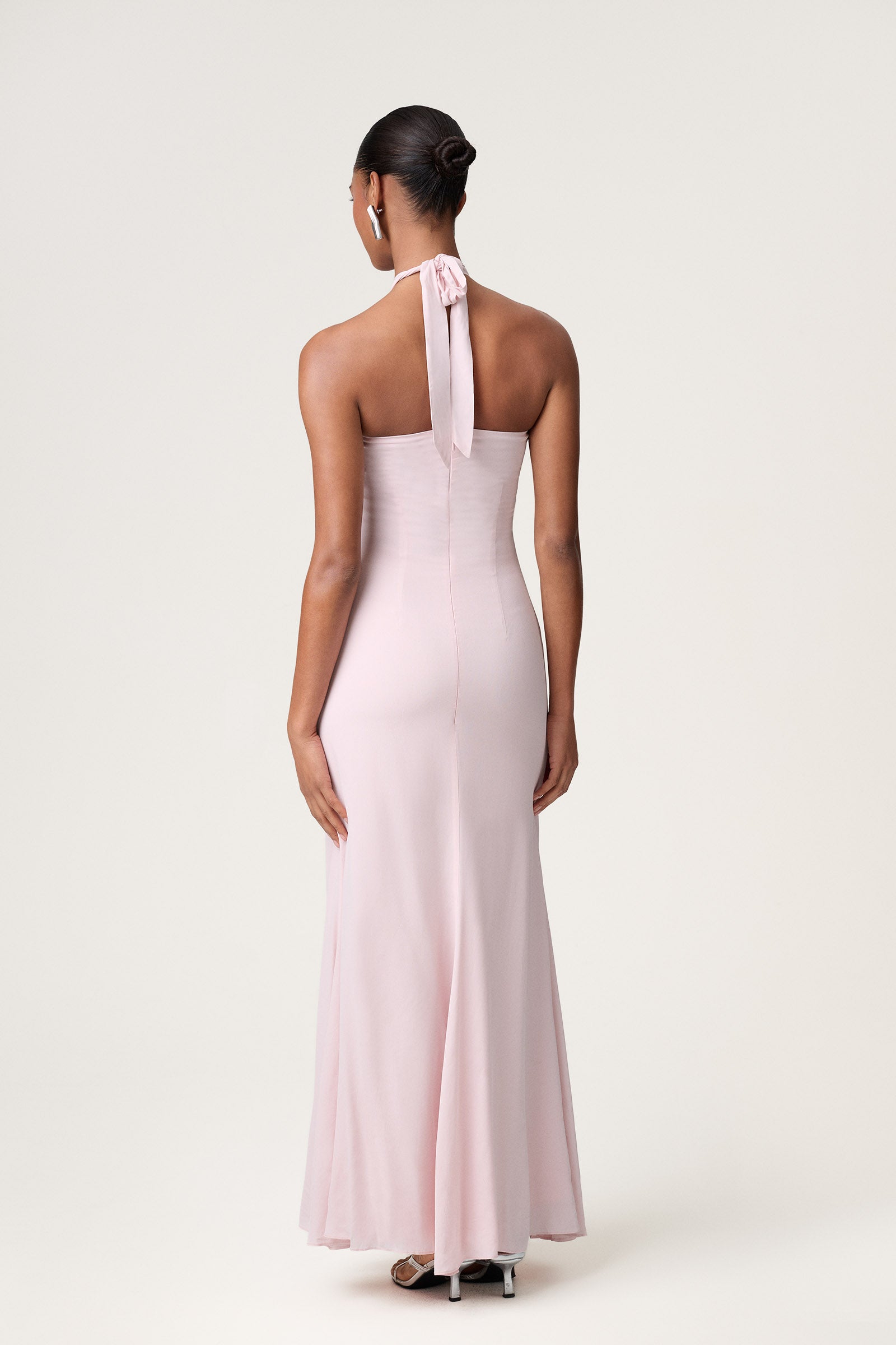 Lamia halterneck dress in pink - Shop now adoore.com Lamia halterneck dress in pink - Shop now adoore.com
