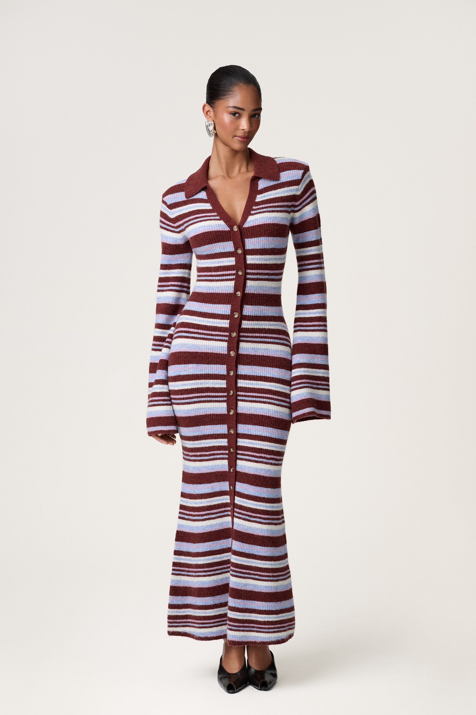 Modena dress in multi stripe - Shop now adoore.com Modena dress in multi stripe - Shop now adoore.com