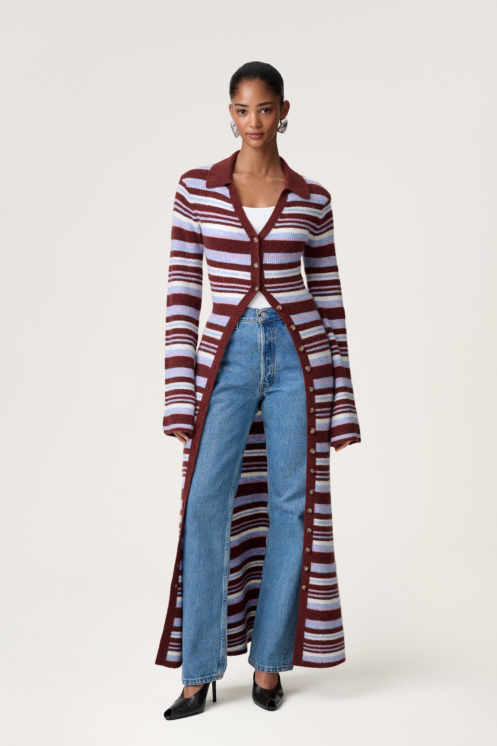 Modena dress in multi stripe - Shop now – adoore.com