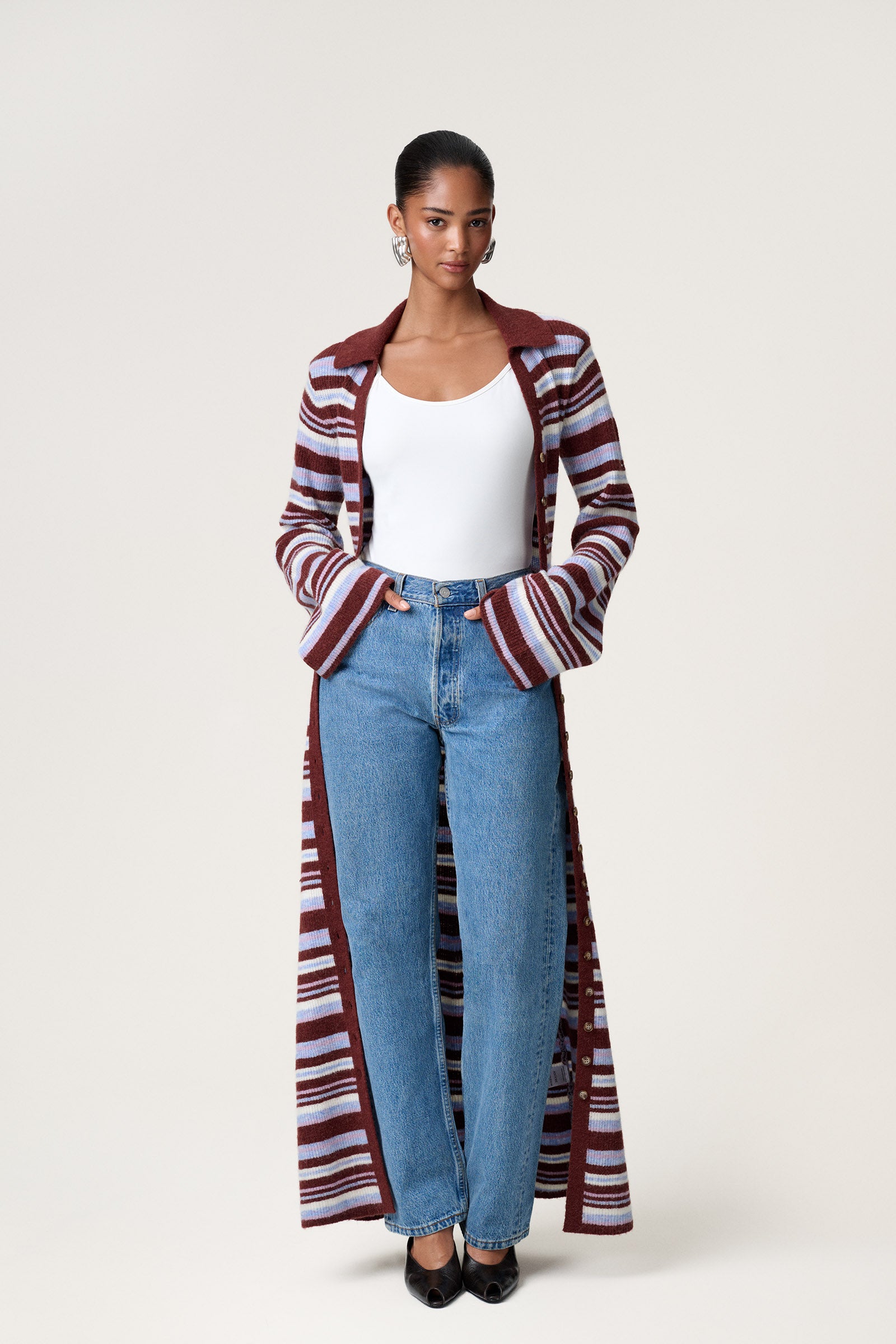 今期完売　新品　Modena Dress Modena dress in multi stripe - Shop now – adoore.com