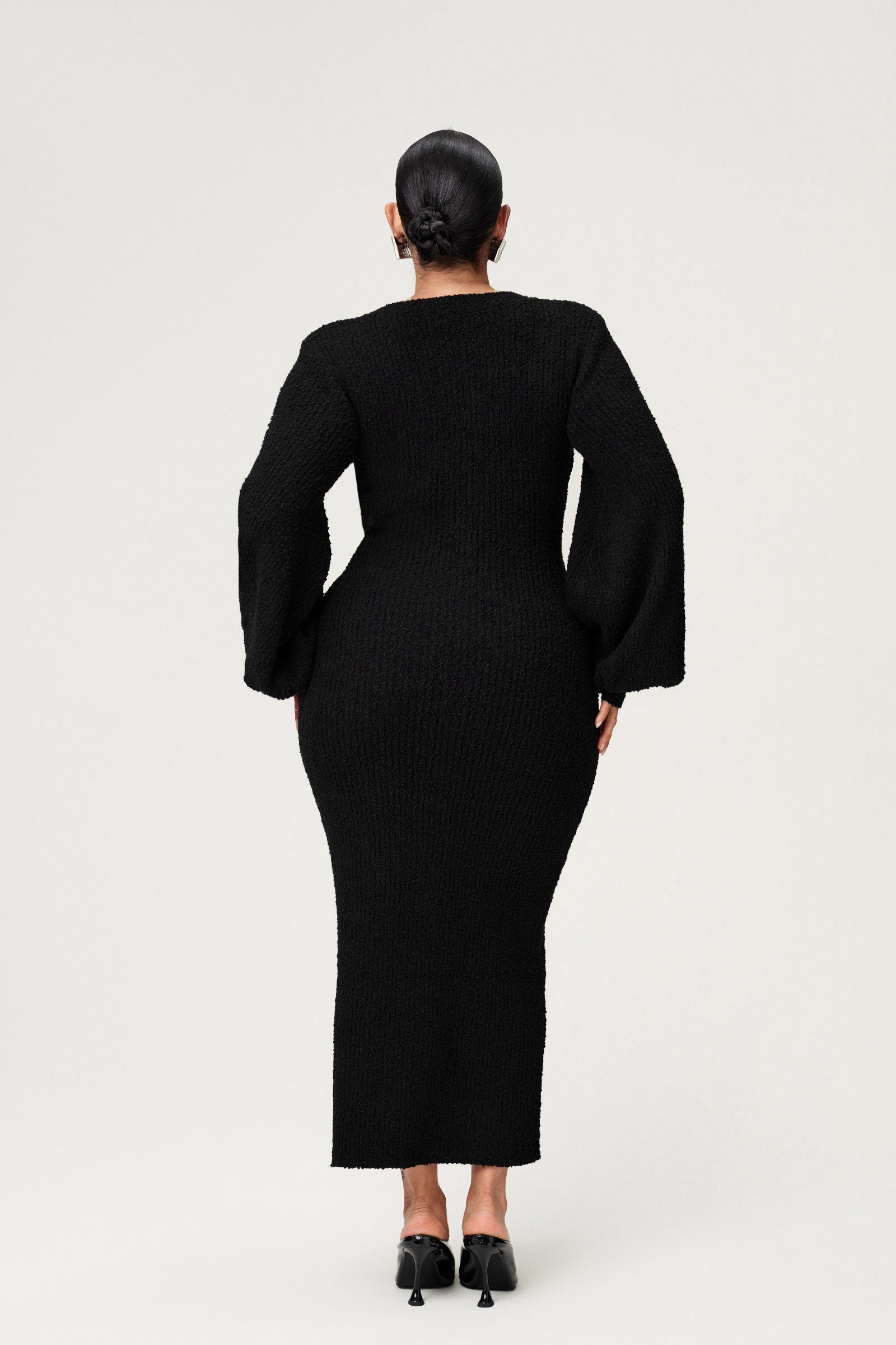 boucle long dress Aria Cove - Off the Shoulder Foldover Maxi Dress - Women - Polyester/Nylon - 8 US
