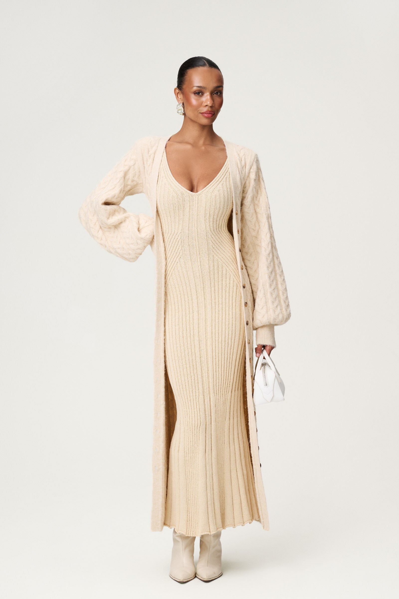 Cable knitted Montana dress - Shop now adoore.com Cable knitted Montana dress - Shop now adoore.com