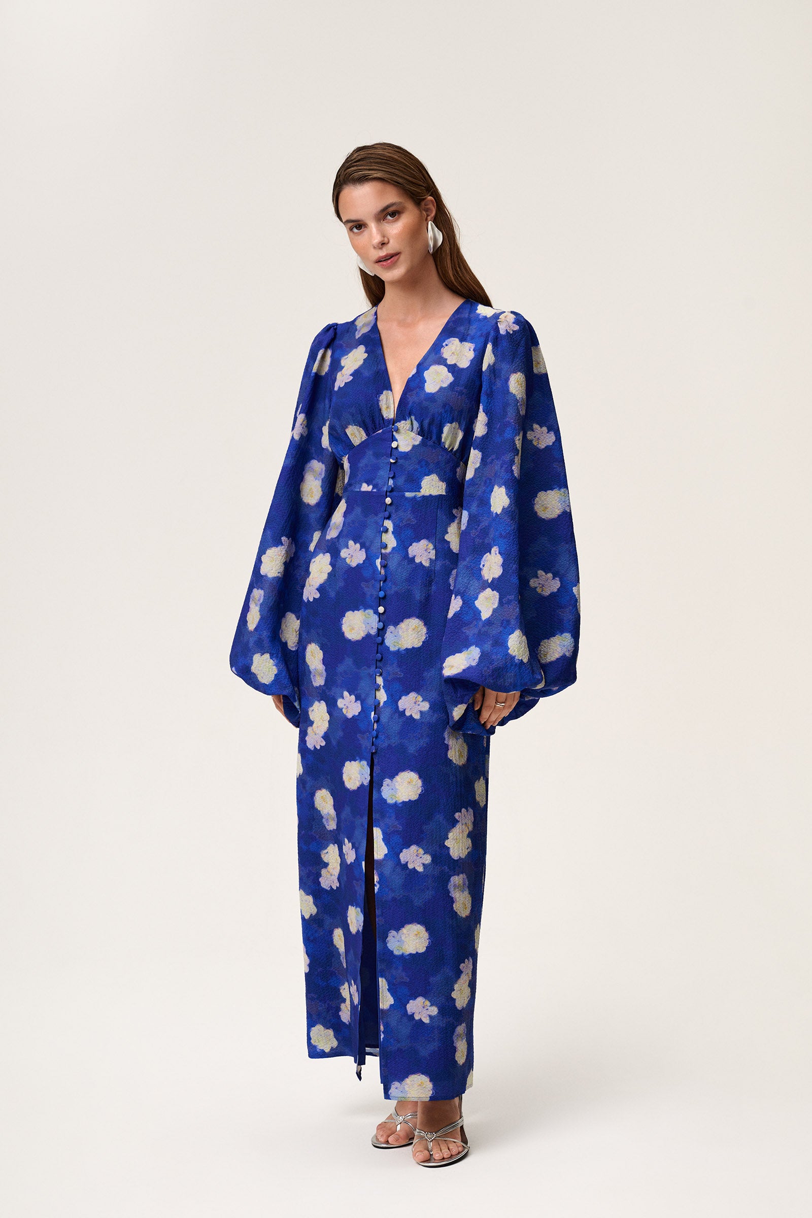 Positano maxi dress in blue Shop now adoore.com Positano maxi dress in blue Shop now adoore.com