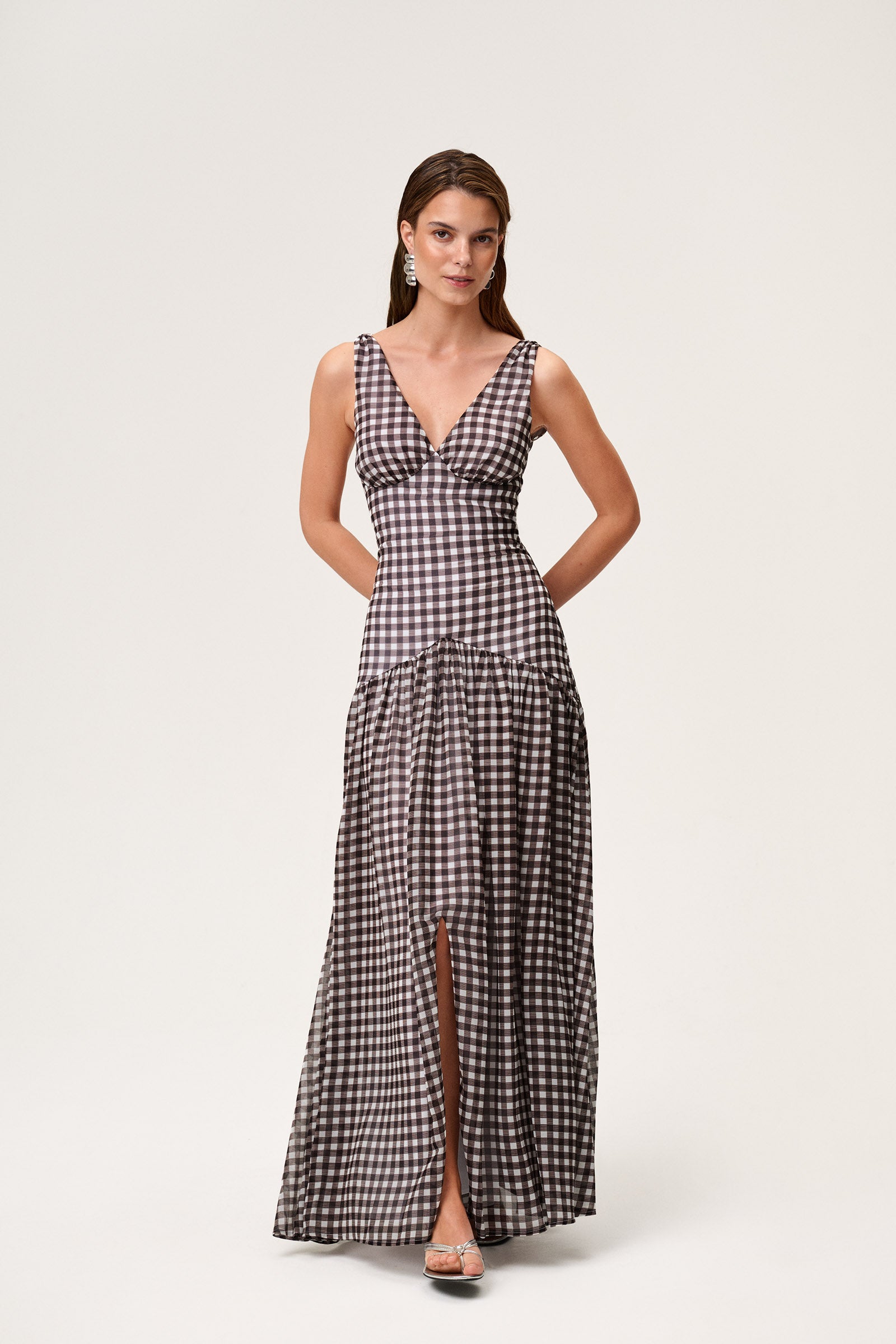 Toulouse maxi dress in brown