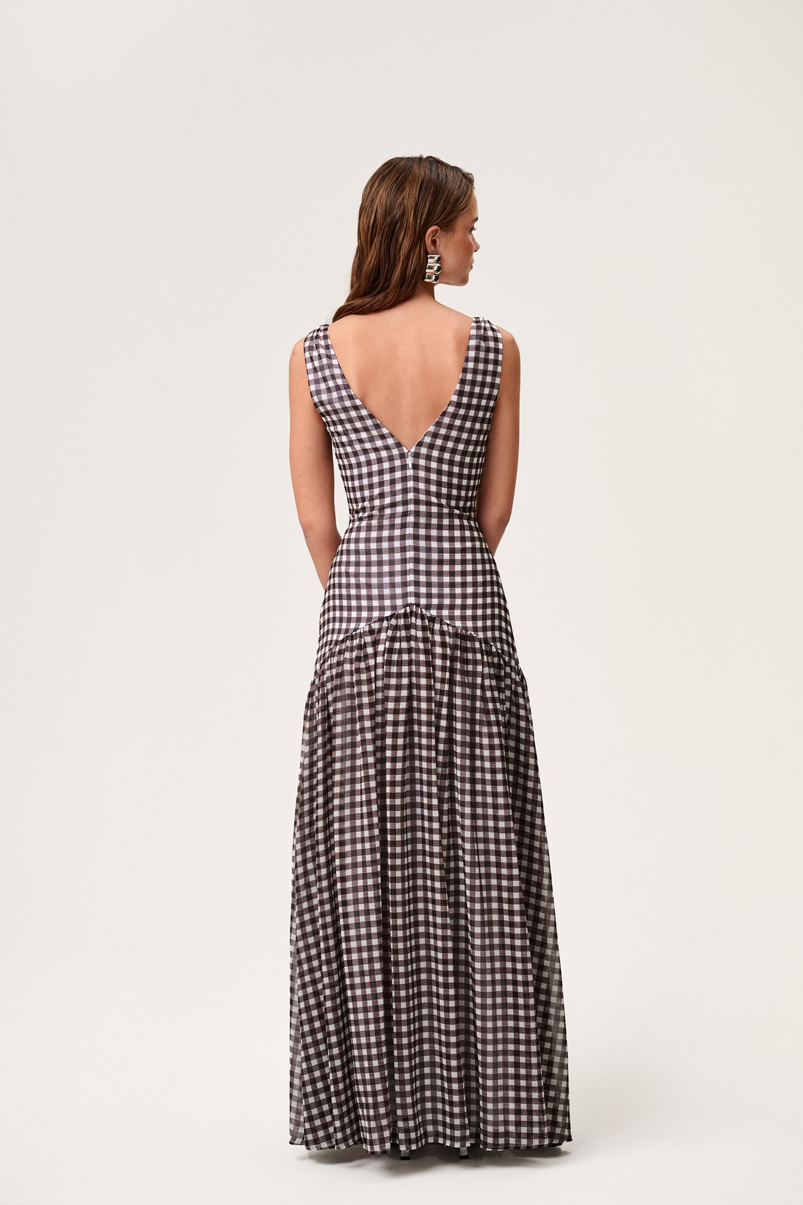 Toulouse maxi dress in brown