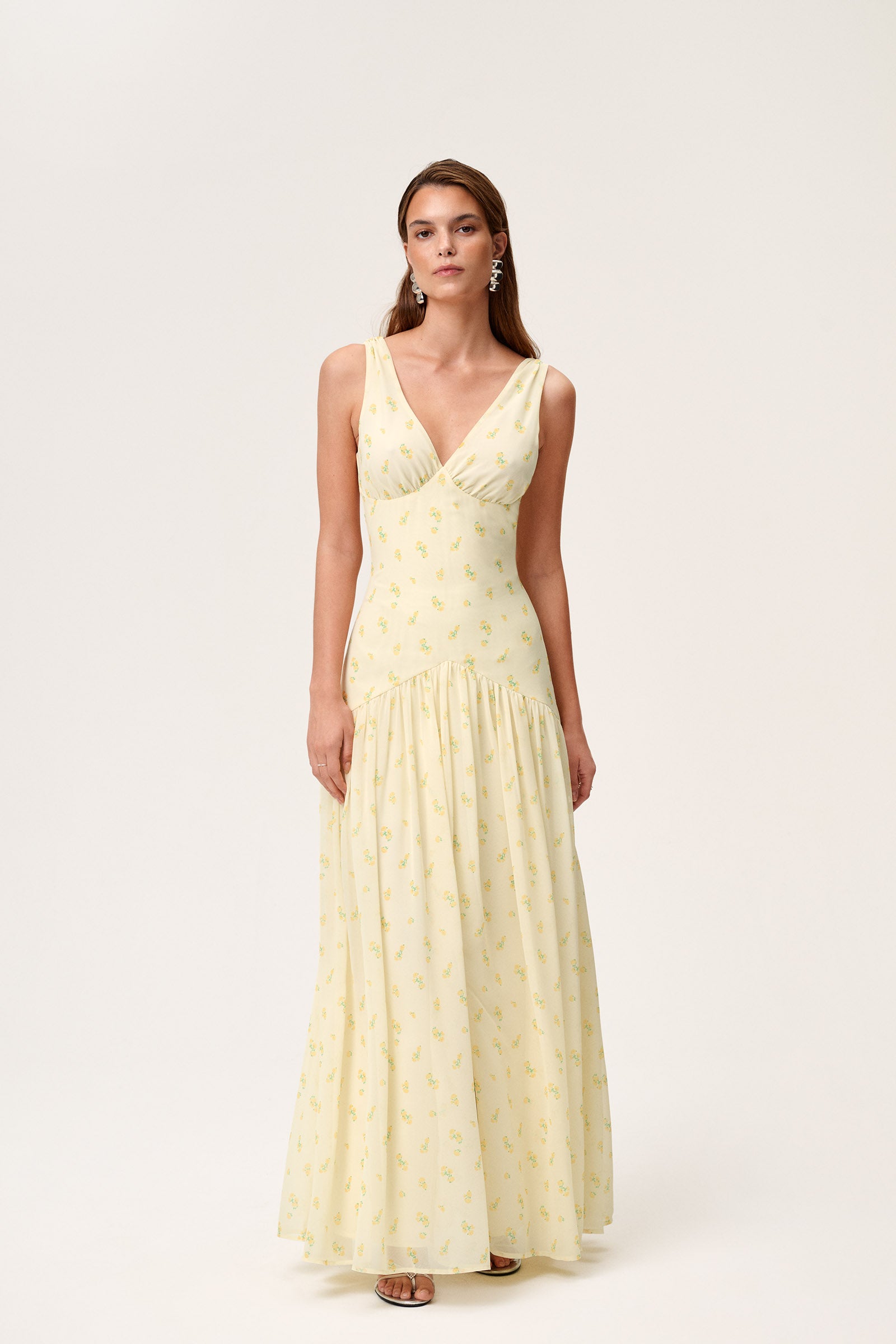 Toulouse maxi dress in yellow