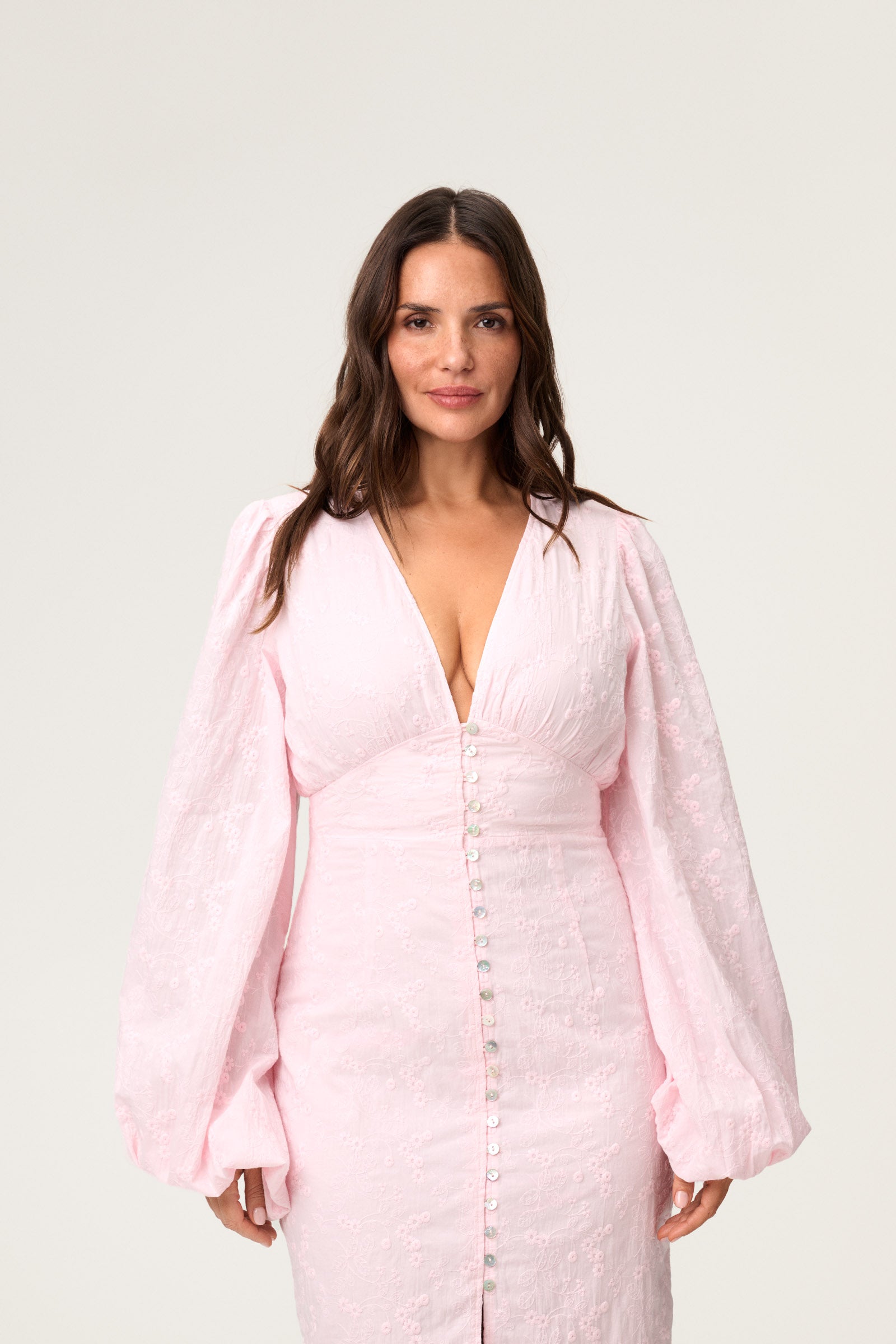 Positano maxi dress in pink - Shop now adoore.com Positano maxi dress in pink - Shop now adoore.com