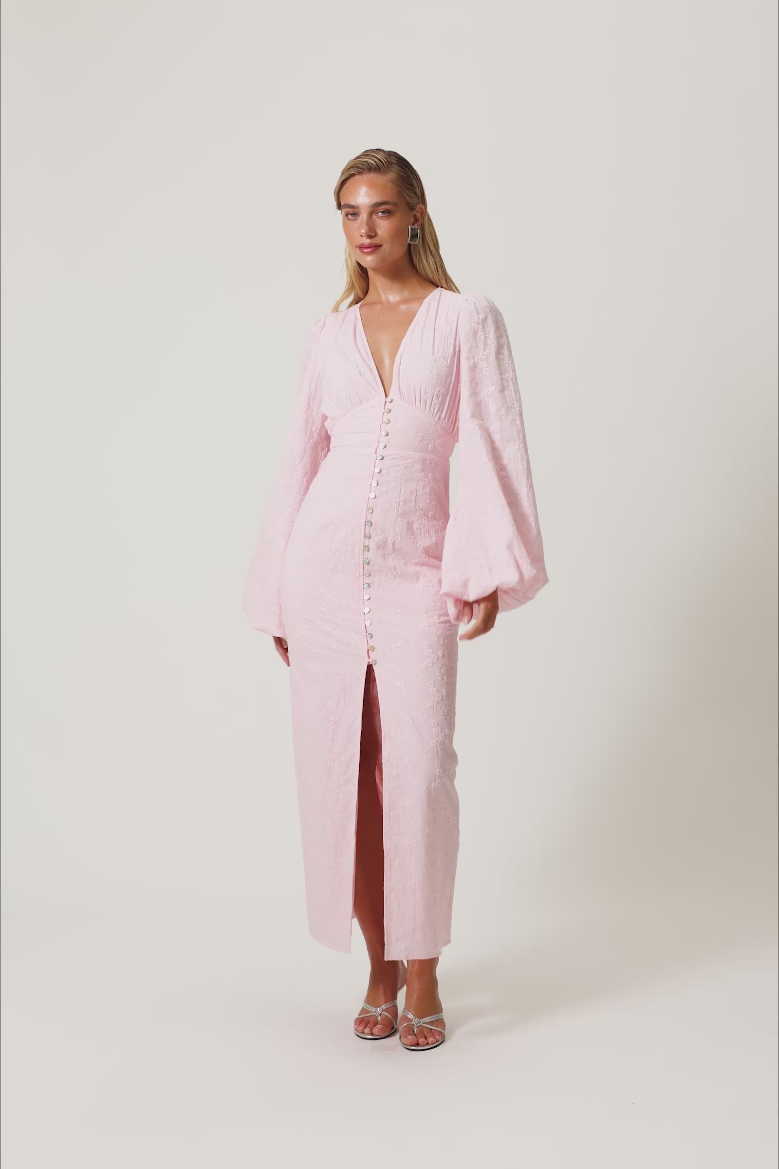 Positano maxi dress in pink - Shop now – adoore.com