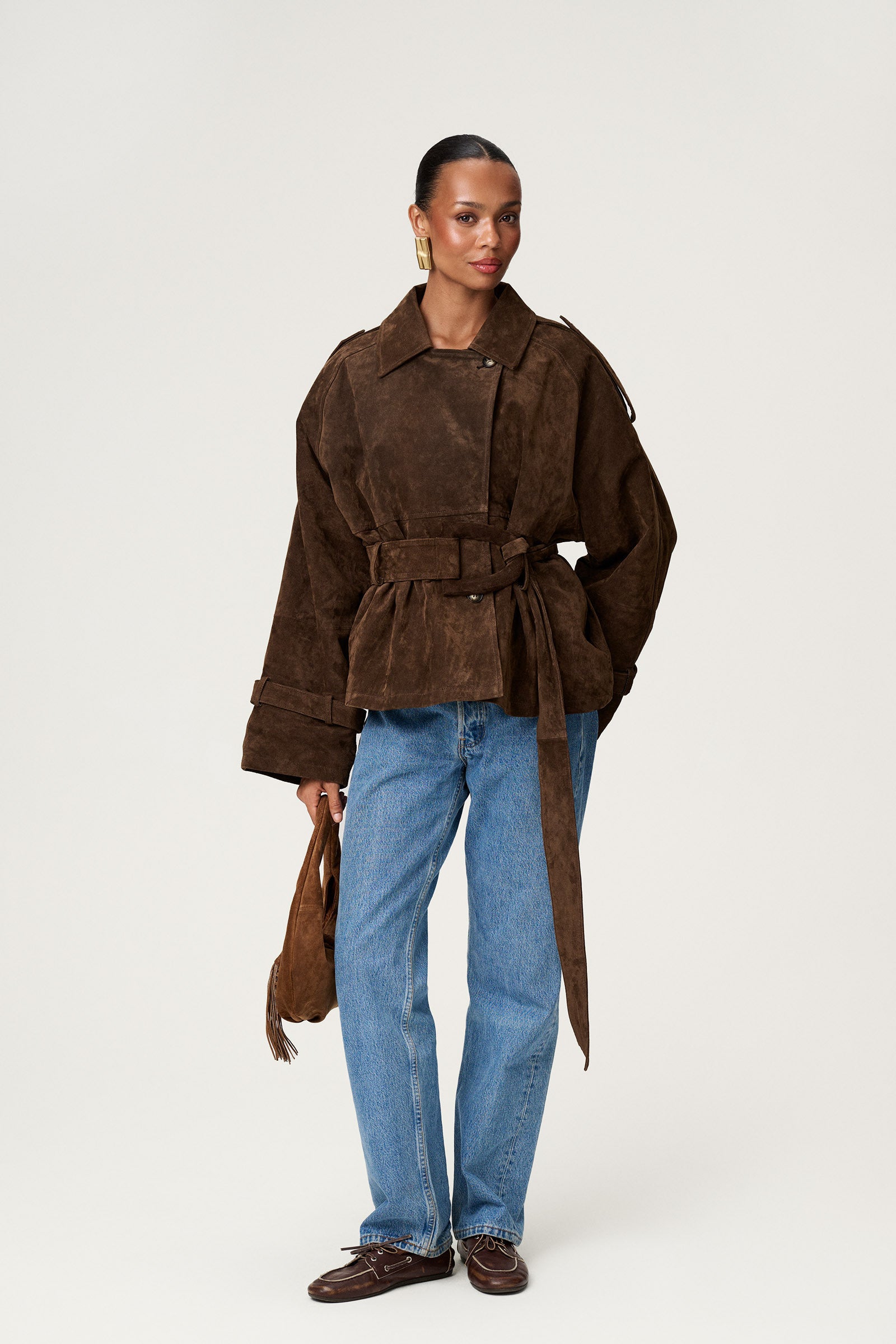 York Cropped Trench Coat image